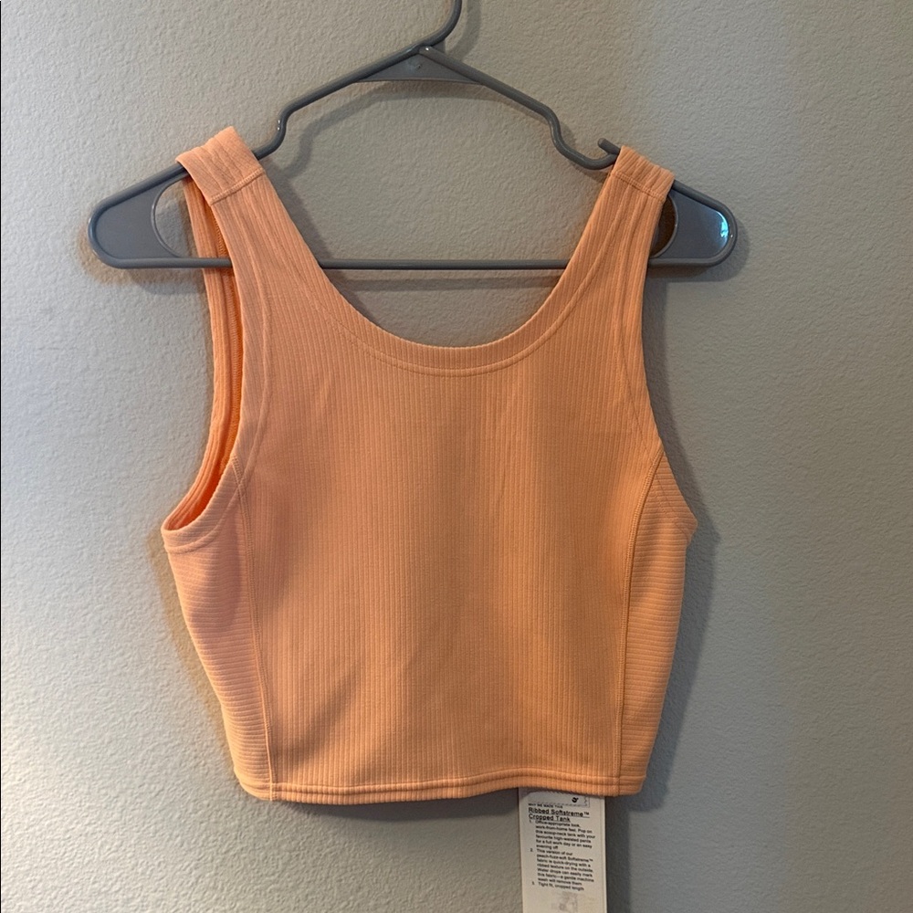 Lululemon ribbed softstream cropped tank NWT